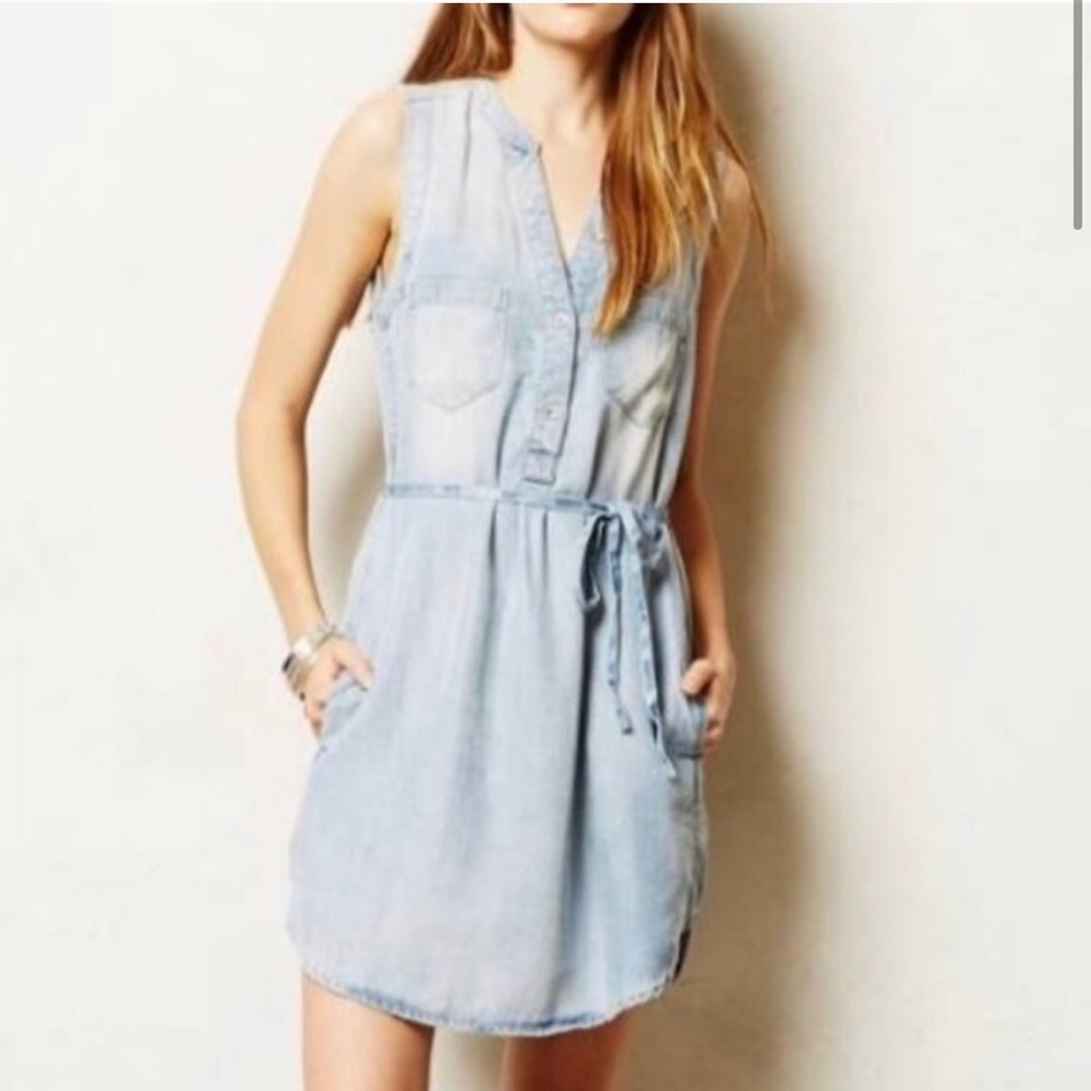 COPY - anthro/holding horses chambray denim dress